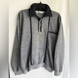 Vintage Gray Black Trendy Classics by Palmland XL Sweater